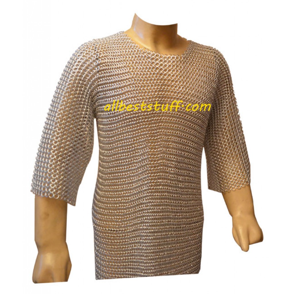 Medium Sleeve Butted Chain Mailk Armour XXL Chest 60, Ring Type-16 ...