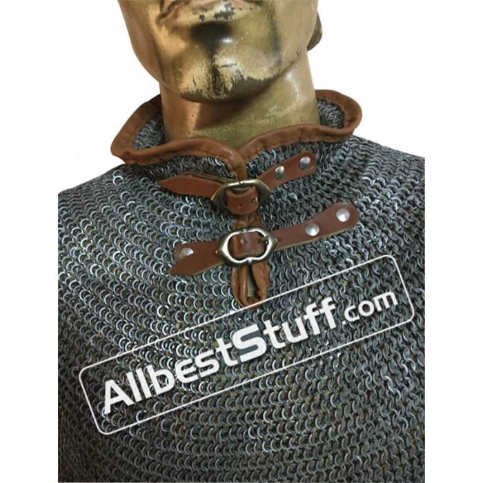 Halloween Round Riveted only Chain mail Mantle Knight Armor ChainMail  Collar