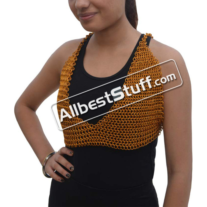 Chainmail Top Aluminum Chainmail Bra Top For mothers day 10mm butted light  weigh