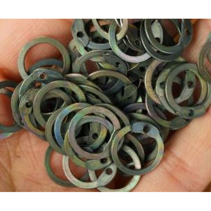 2 kg Loose Chainmail Rings - Mild Steel Solid Flat Rings - 18 gauge / 9 mm