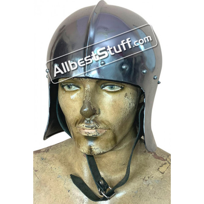 Medieval English Archers Helmet 15th Century 16 Gauge Steel 